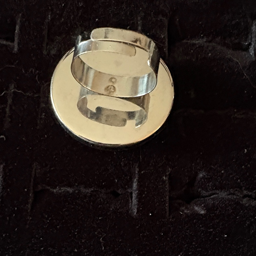 Colorful Abalone Shell Round Ring - Picture 2 of 3